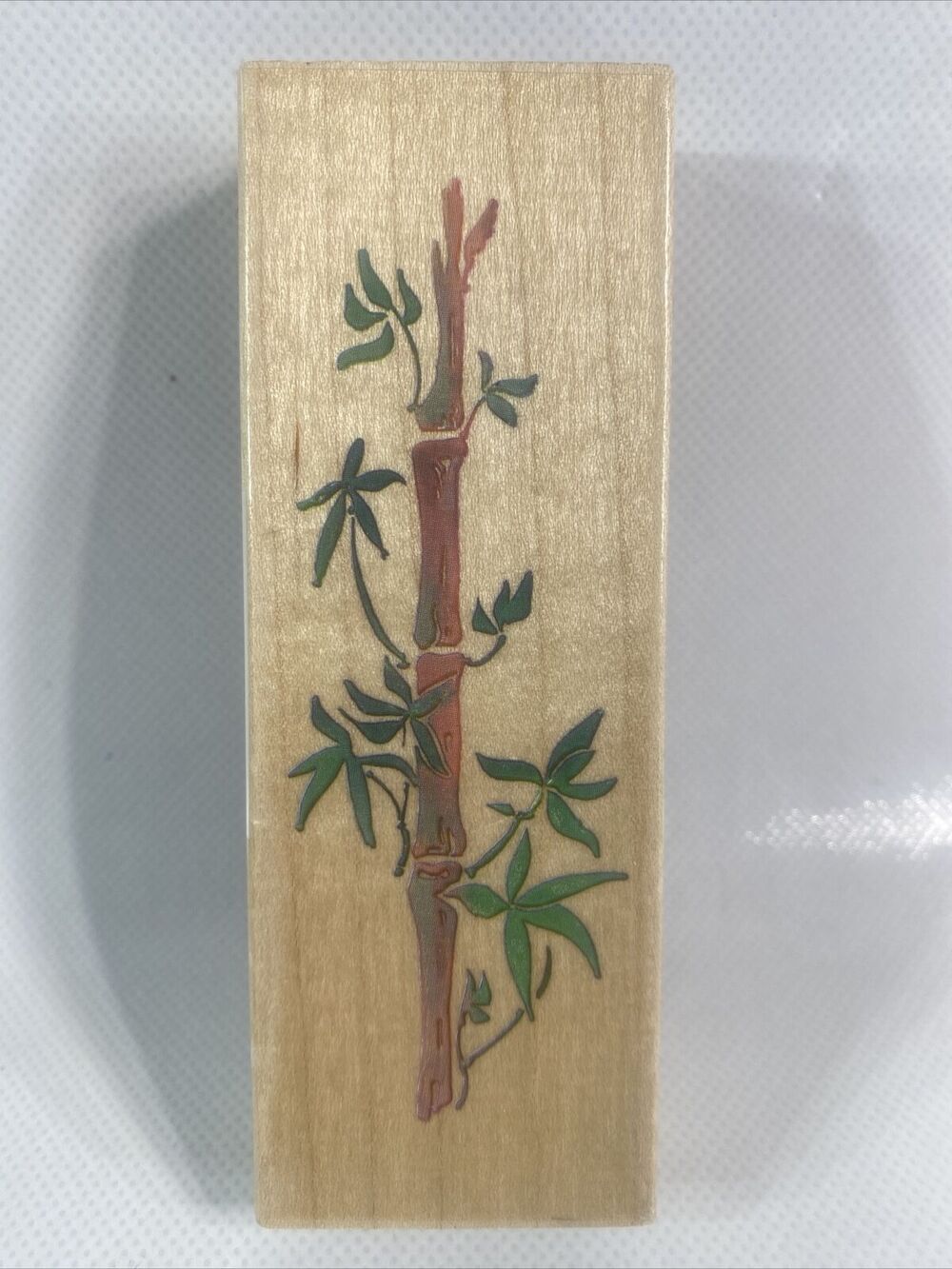 All Night Media Oriental Asian Bamboo Plant Wood Stamp 550H27 4 Inch